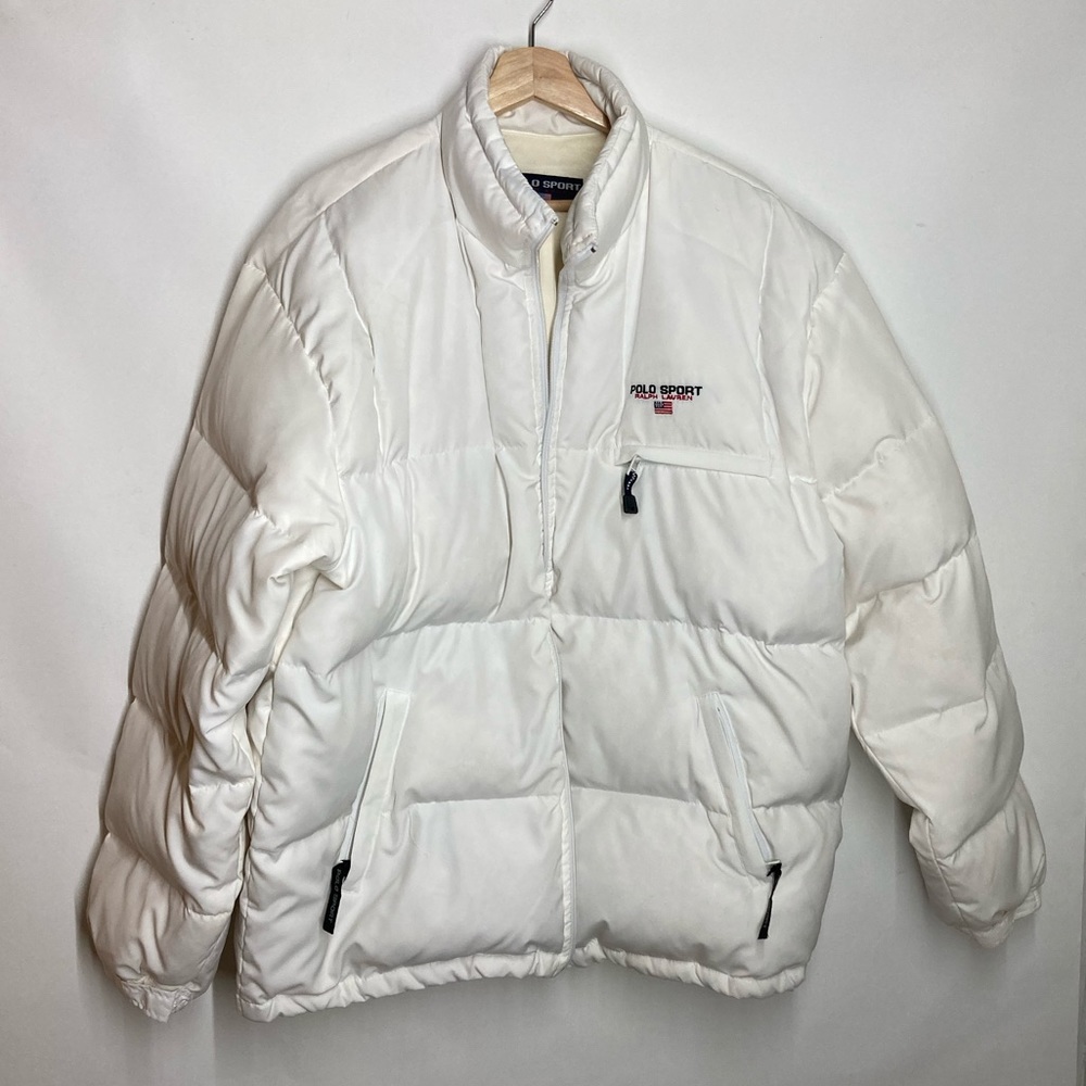 Polo Sport Puffer Jacket sz XXL WHITE